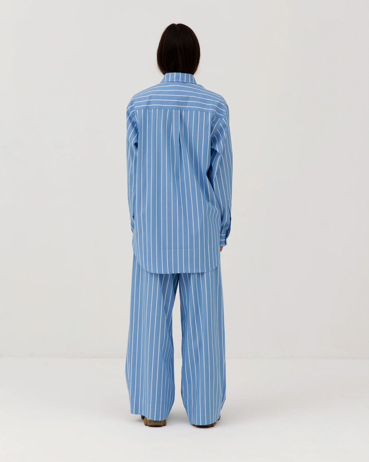Box Pants - Blue Stripe Online Hot Salg