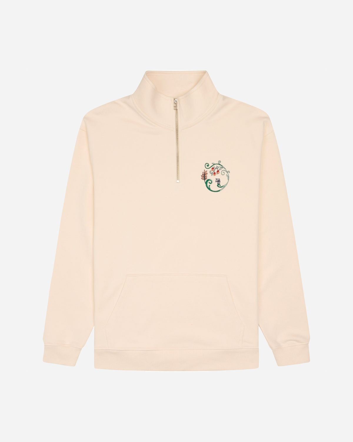 Lass Curl Half-zip - Off White