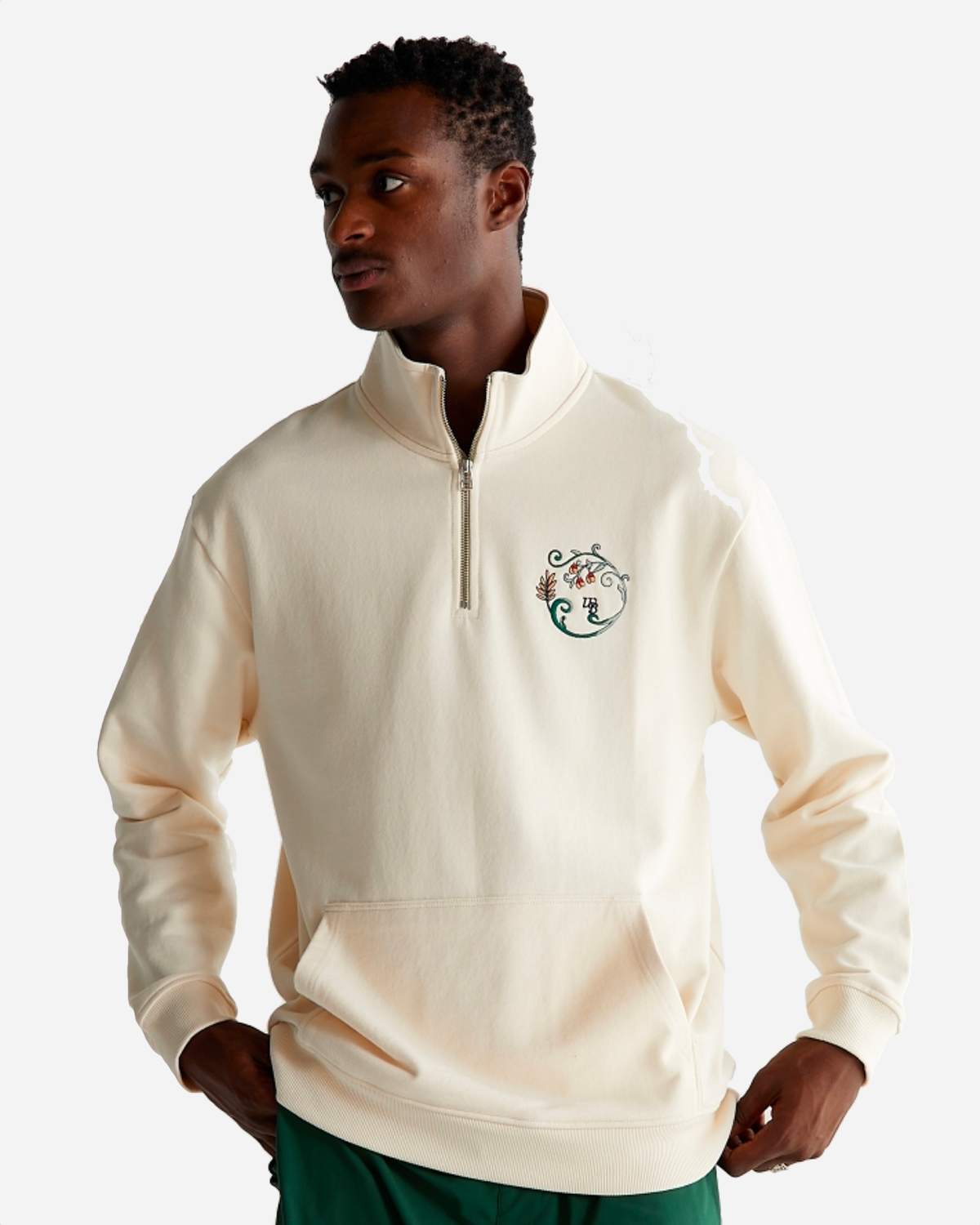lass-curl-half-zip-off-white_1.png Lass Curl Half-zip - Off White
