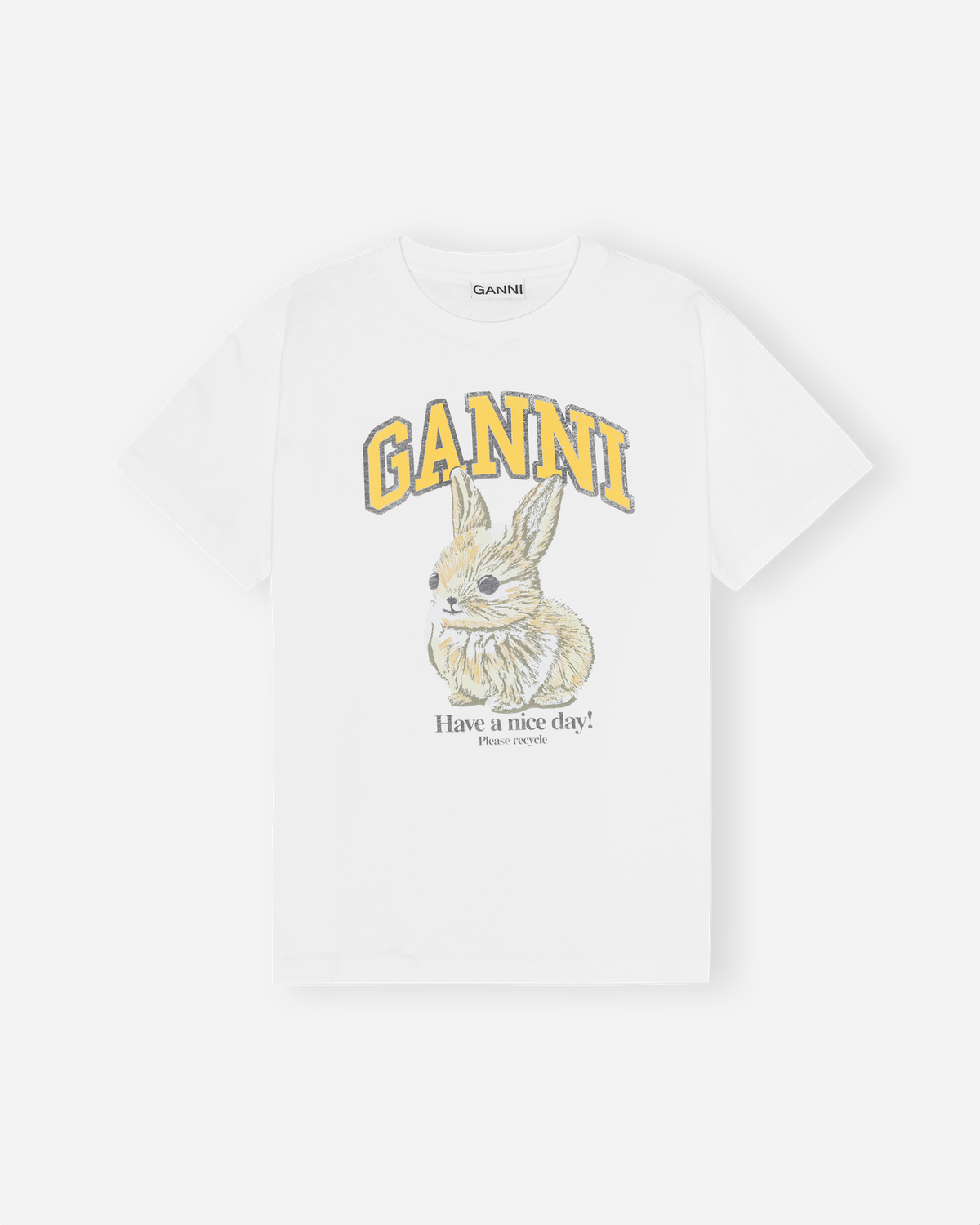 Basic Jersey Baby Bun Relaxed T-shirt - Bright White Levere