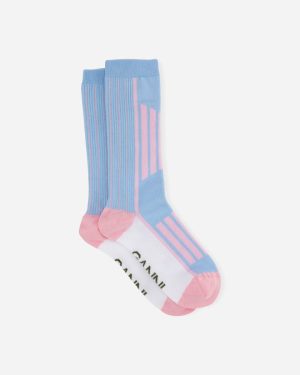 Organic Cotton Sporty Sock - Brunnera Blue