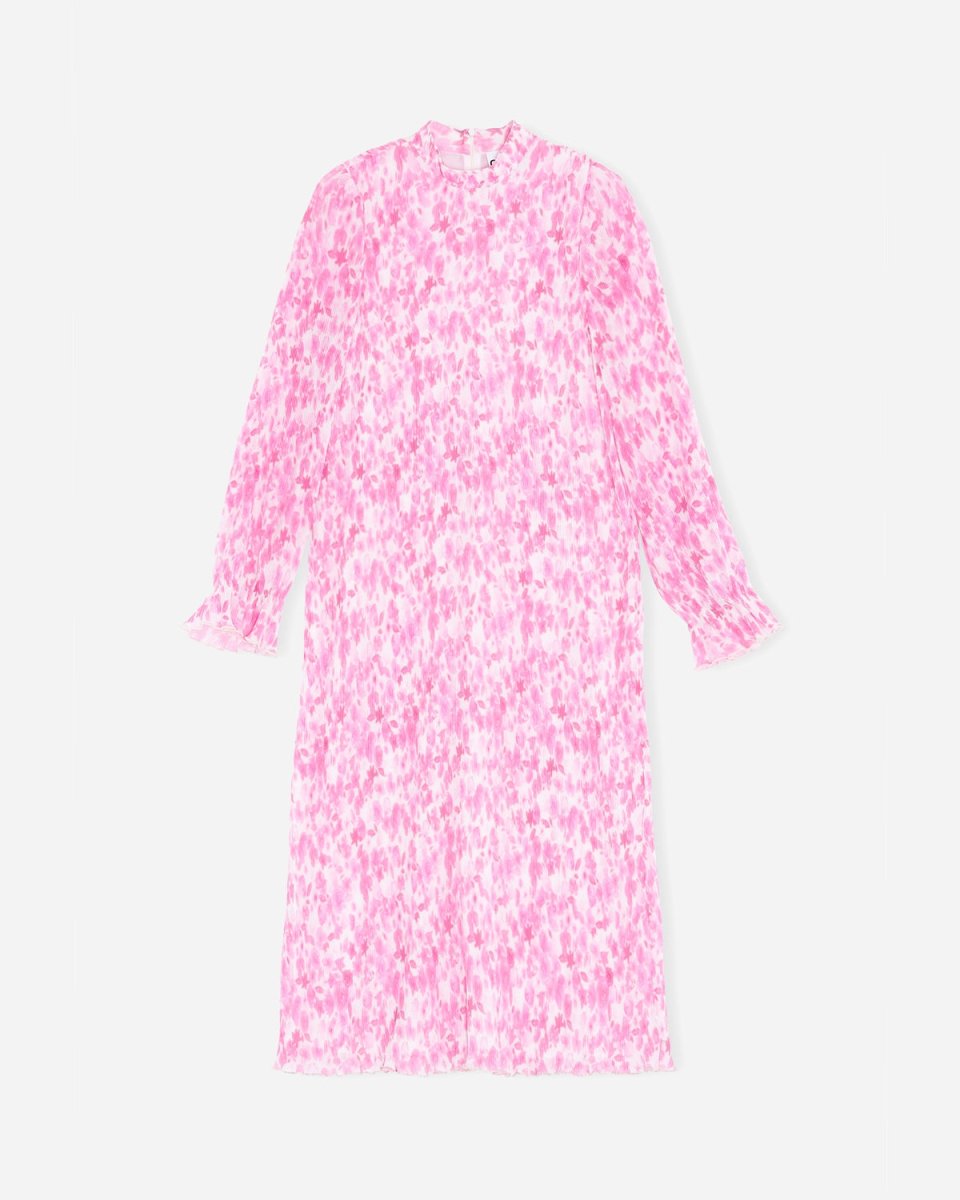 Pleated Georgette Dress - Sweet Lilac Online