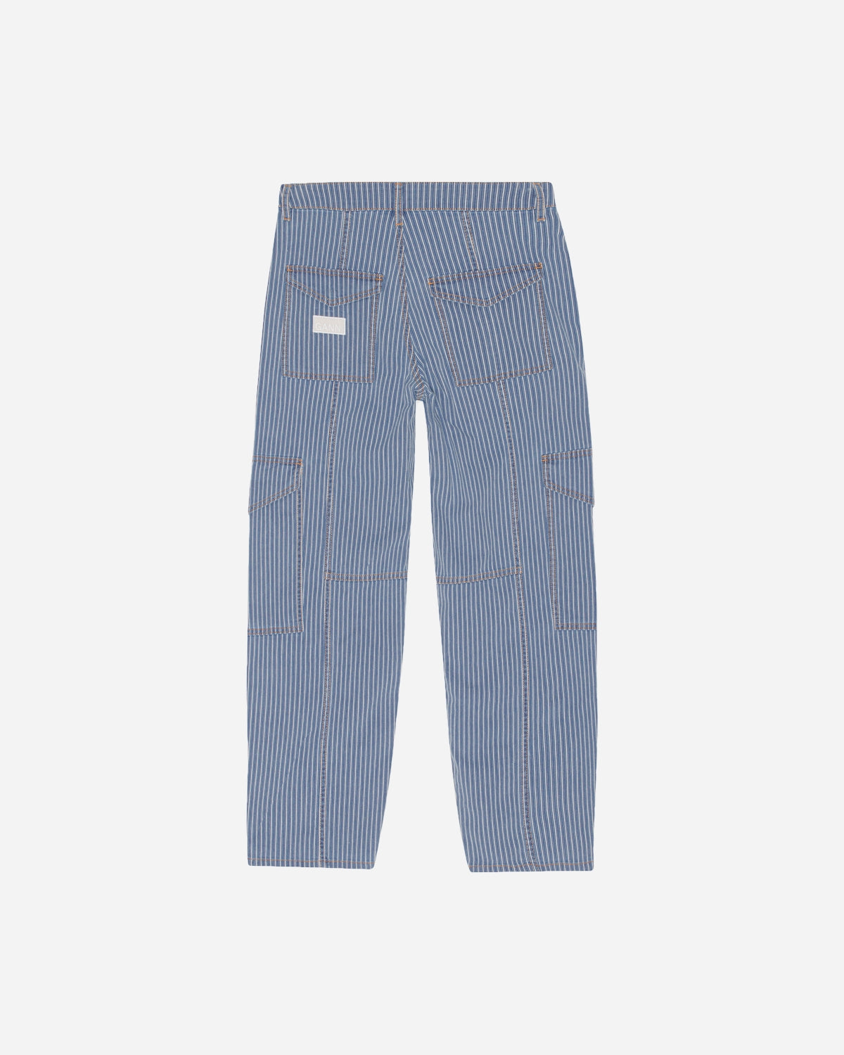 light-stripe-denim-cargo-pants-mid-blue-stone_2.jpg Light Stripe Denim Cargo Pants - Mid Blue Stone