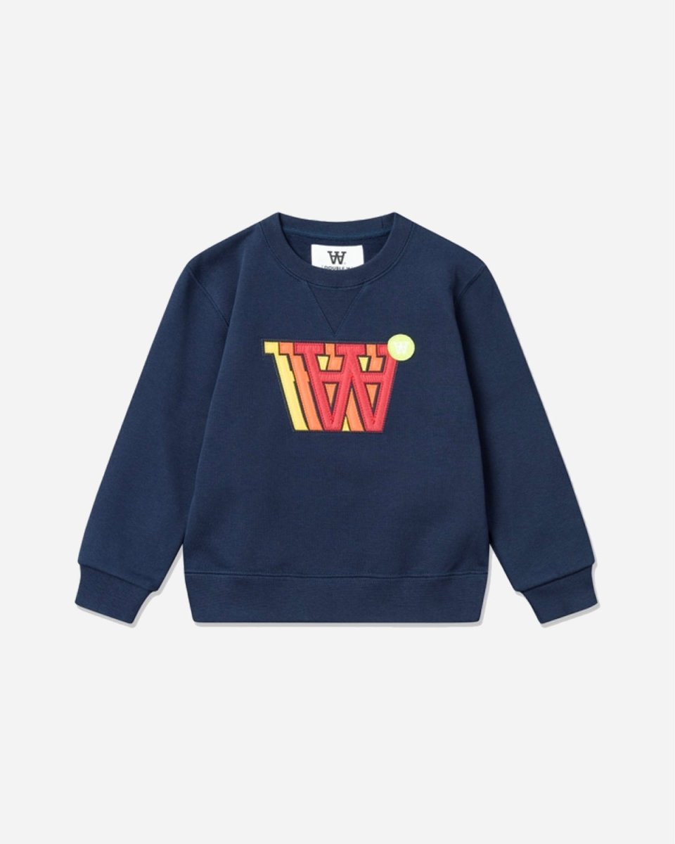 Teens Rod Applique Sweatshirt - Navy Online salg