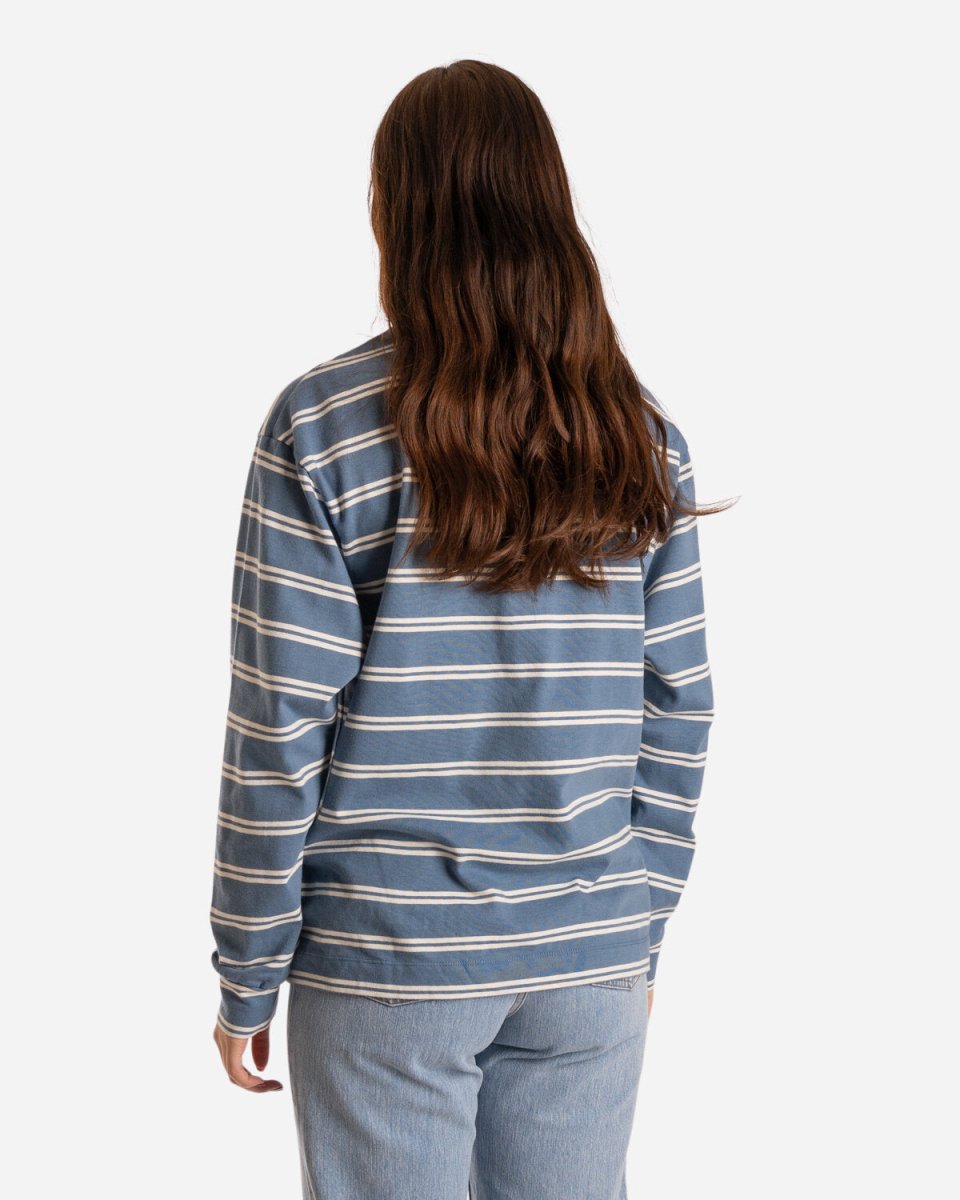 Astrid stripe long sleeve tee - Blue Stripes på udsalg