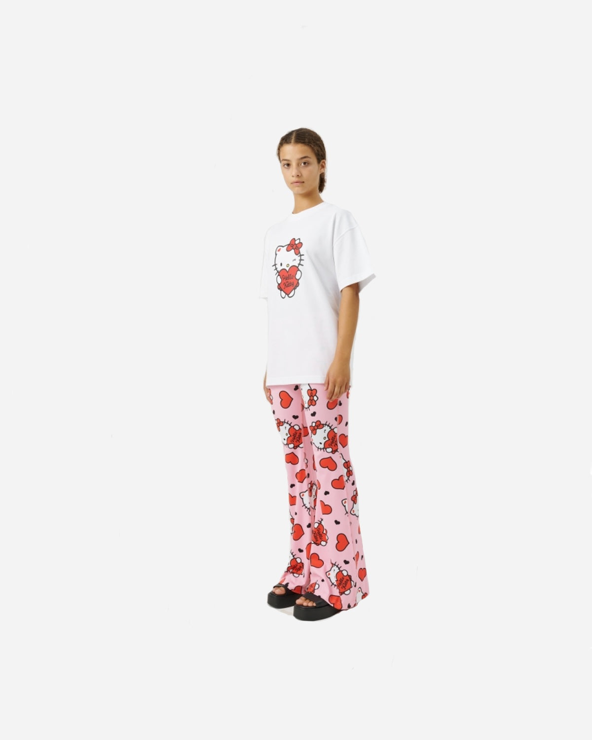 HK Heart T-Shirt - White Online Hot Salg