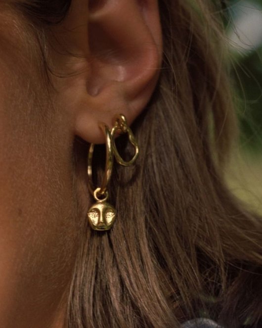 Ray Earring Charm - Yellow Gold