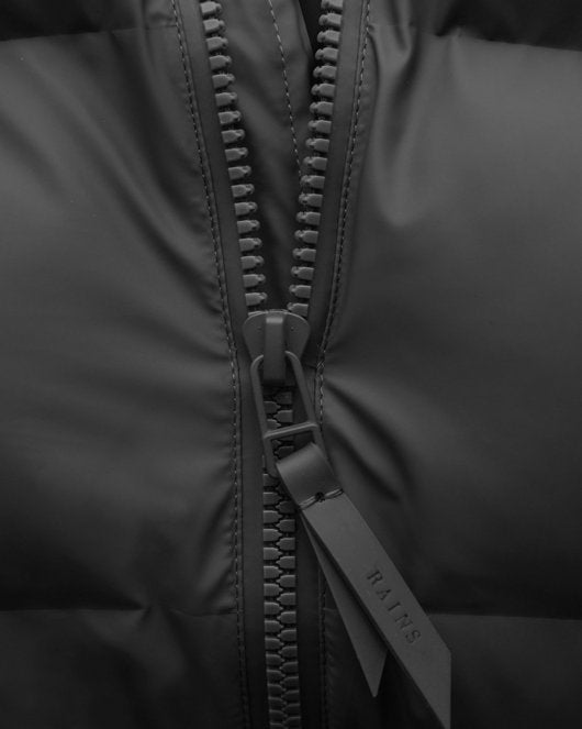 Long Puffer Jacket - Black