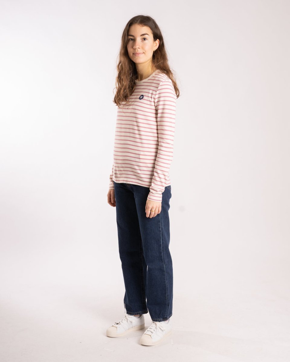 Moa long sleeve - Off/White/Rose