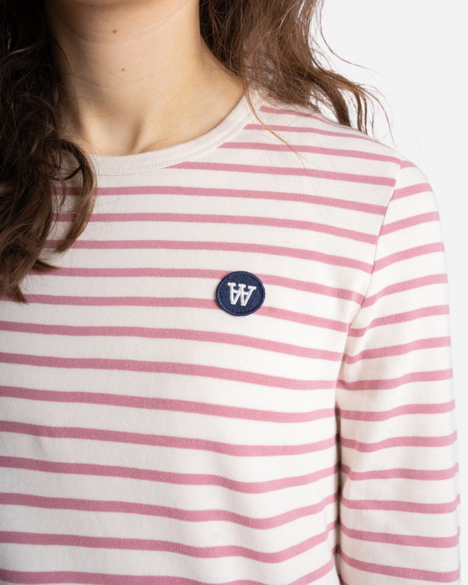 Moa long sleeve - Off/White/Rose