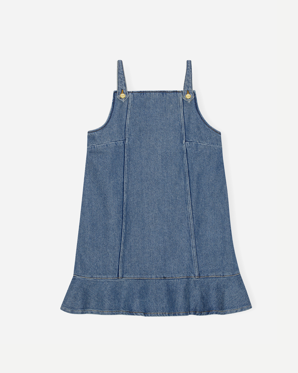 Heavy Denim Mini Dress - Tint Wash