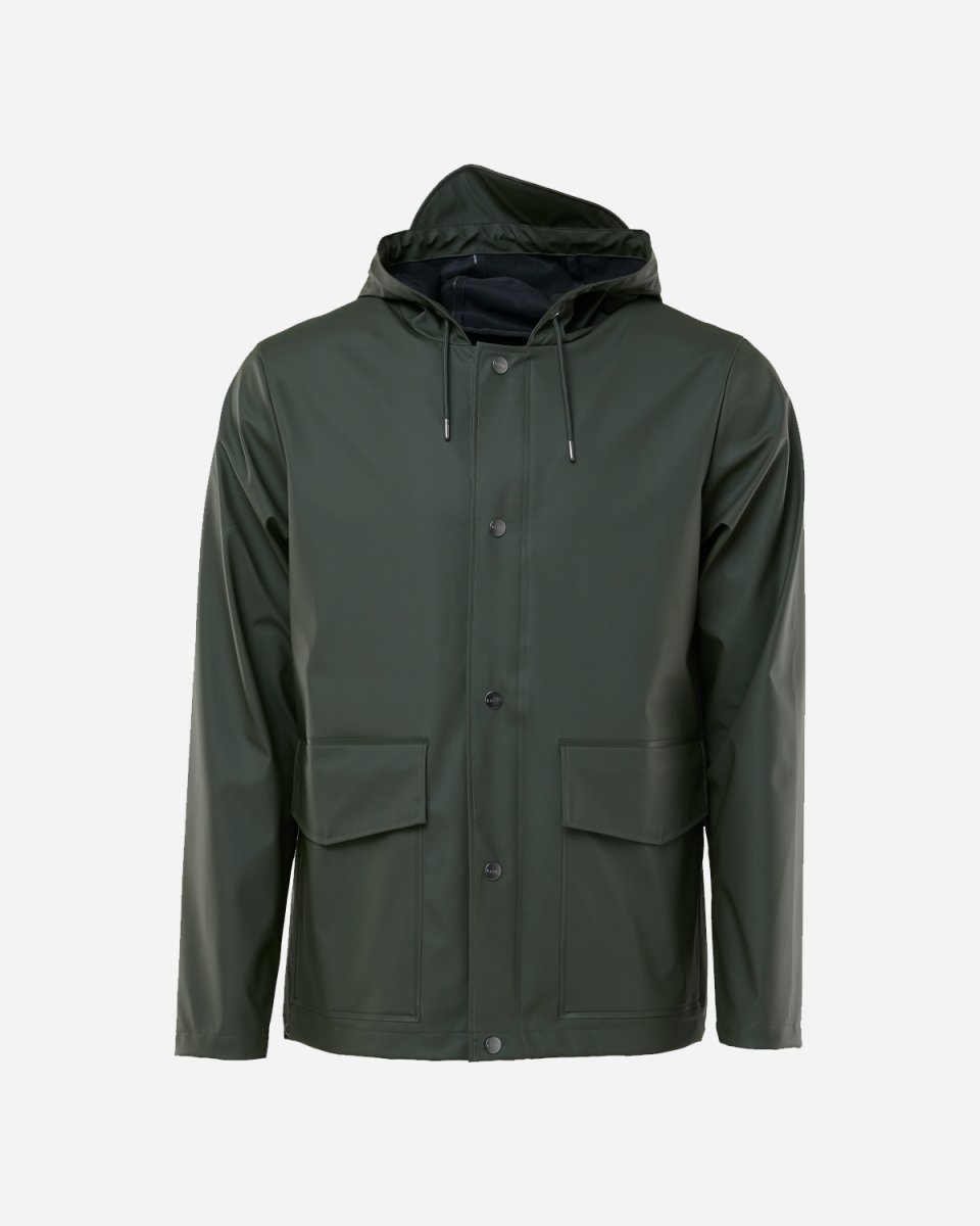 Short Hooded Coat - Green