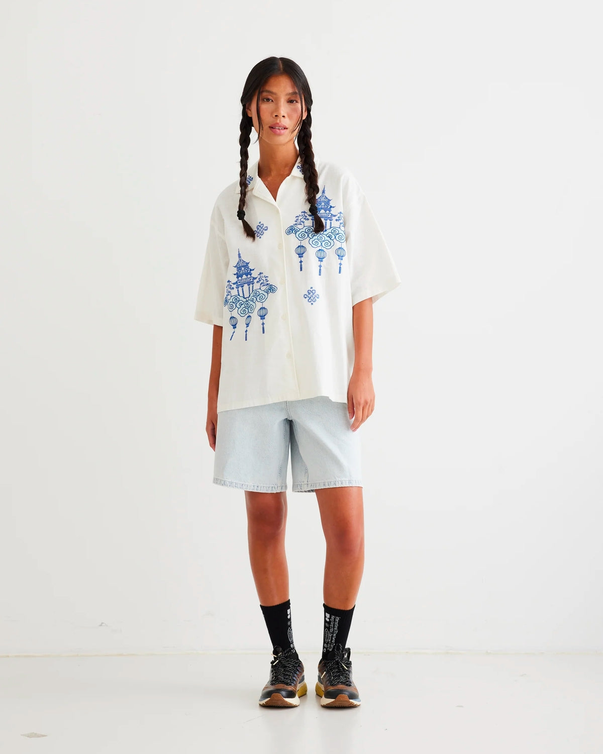 W Banks Tempel Shirt - Off White