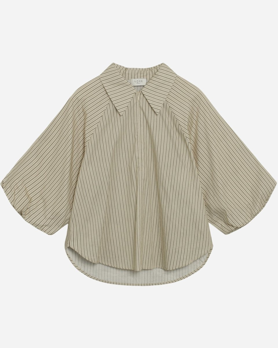 Elsbeth Top - Ecru Stripe