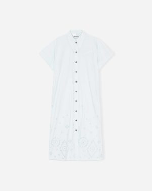 Midi Shirt Dress - Illusion Blue