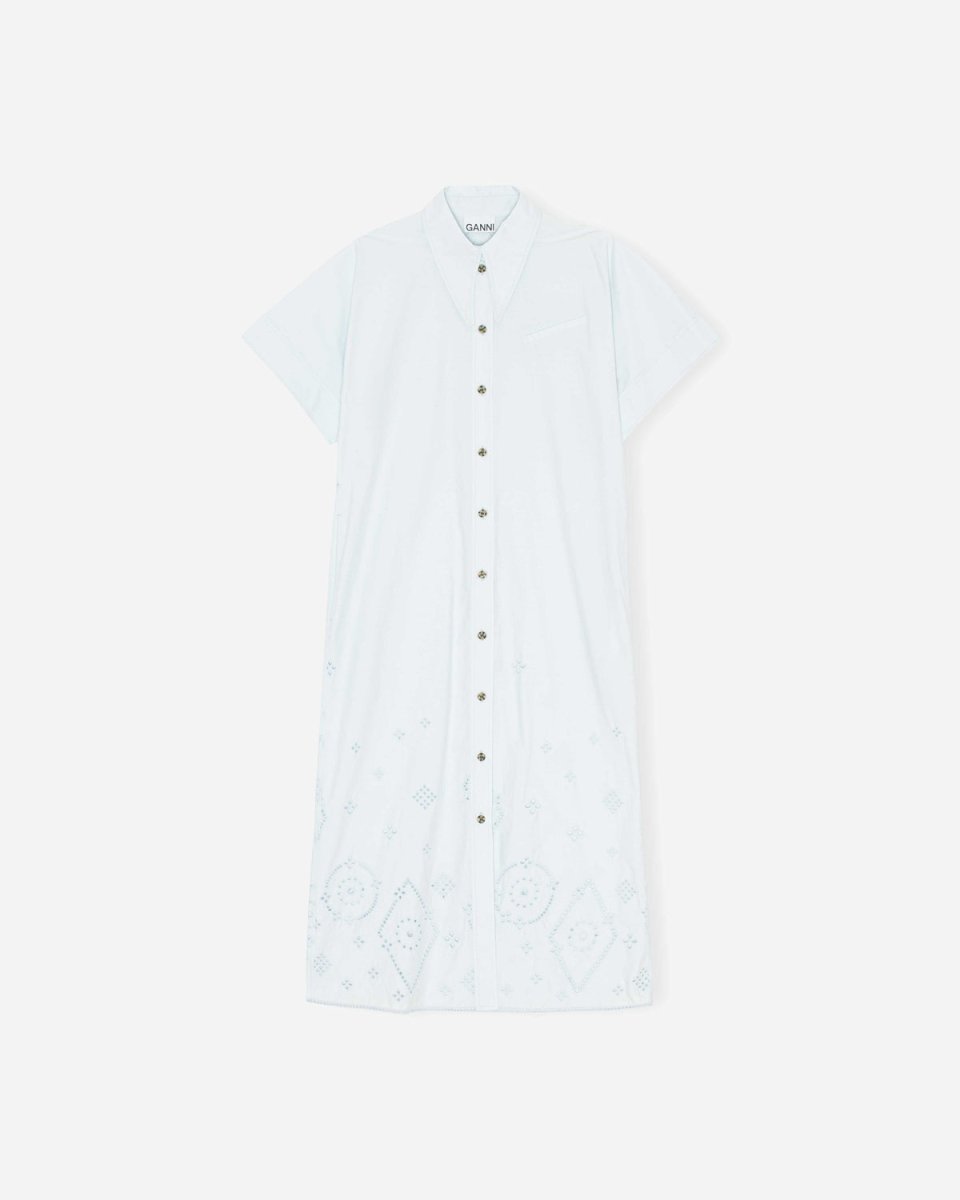 Midi Shirt Dress - Illusion Blue