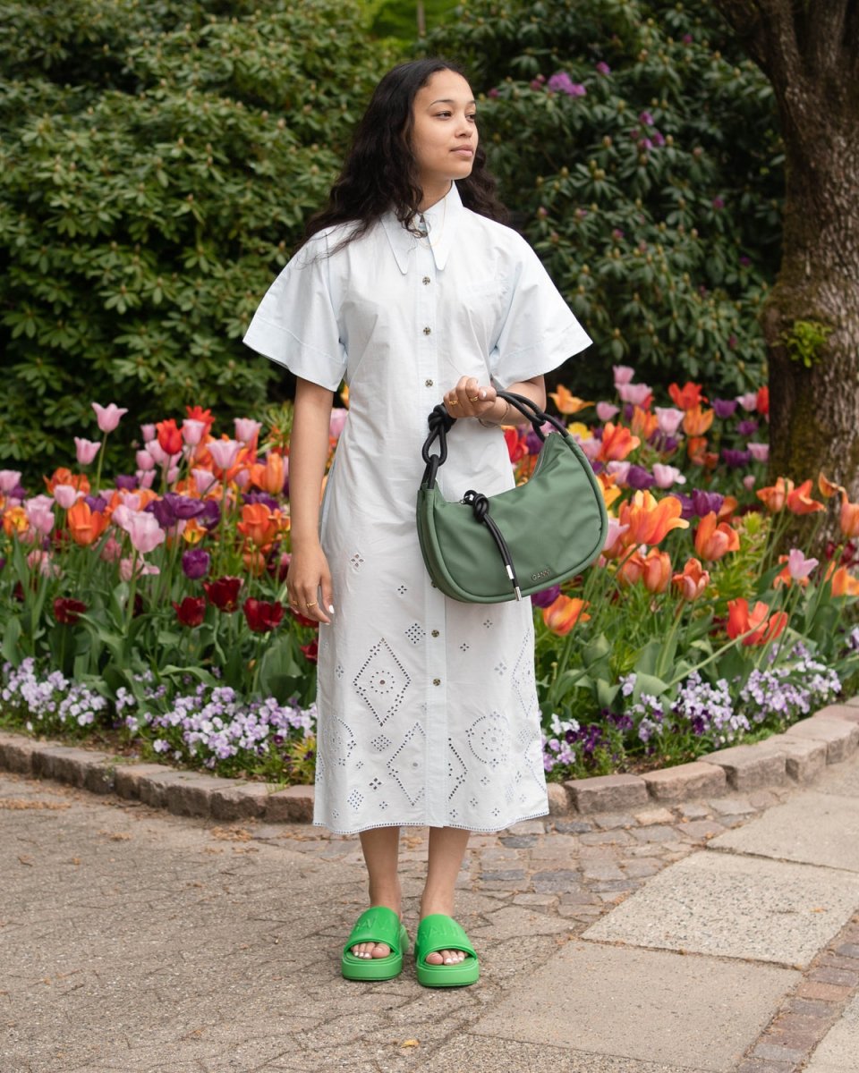 Midi Shirt Dress - Illusion Blue