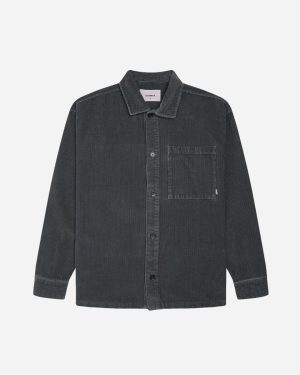 Tuck Cord Shirt - Antra Grey Online nu
