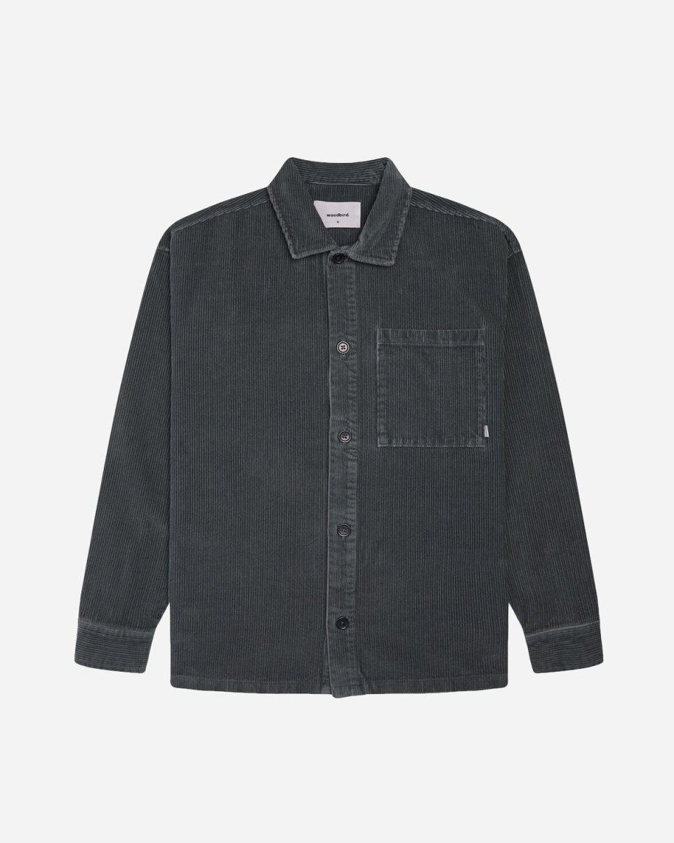 Tuck Cord Shirt - Antra Grey Online nu