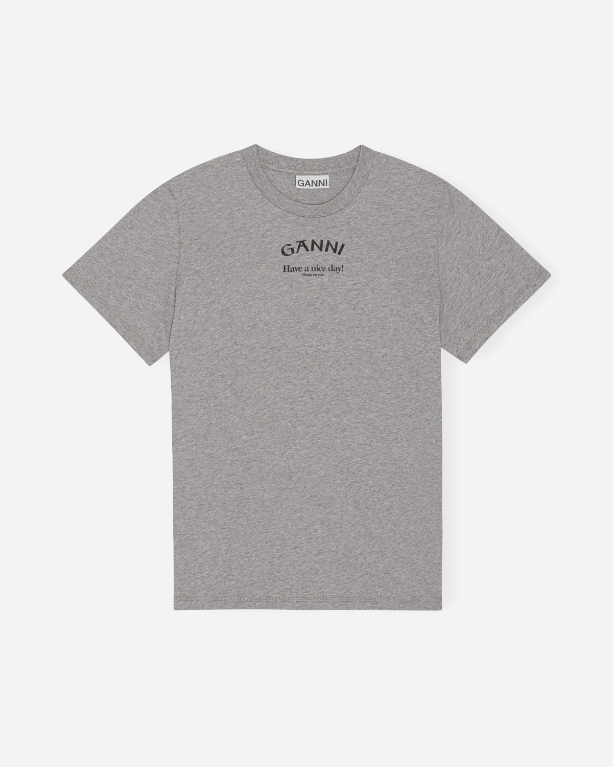 Thin Jersey Relaxed O-neck T-shirt - Paloma Melange Udsalg