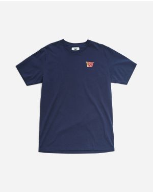 Ace Logo T-Shirt - Navy Levere