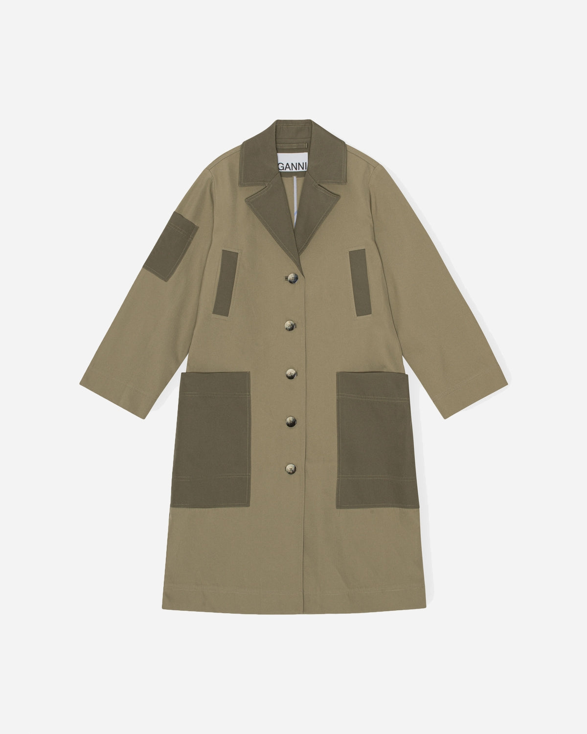 Heavy Twill Coat - Aloe på udsalg
