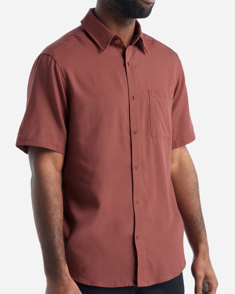 Max Tencel Shirt - Clay Red