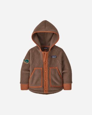 Baby Retro Pile Jacket - Topsoil Brown