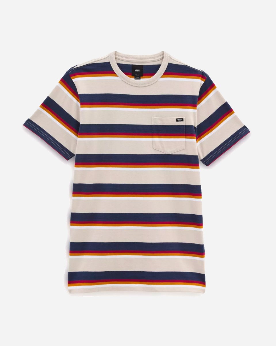 Signal Stripe Tee - Oatmel