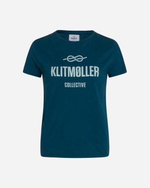 Womens Logo Tee - Petrol Mode