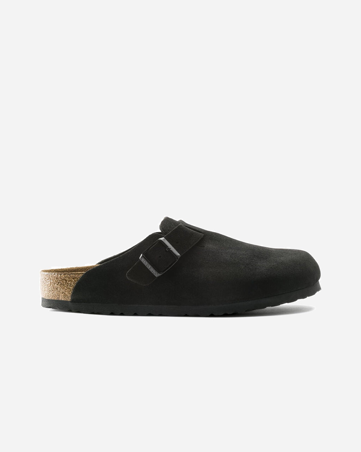 Boston Suede Leather Narrow- Black