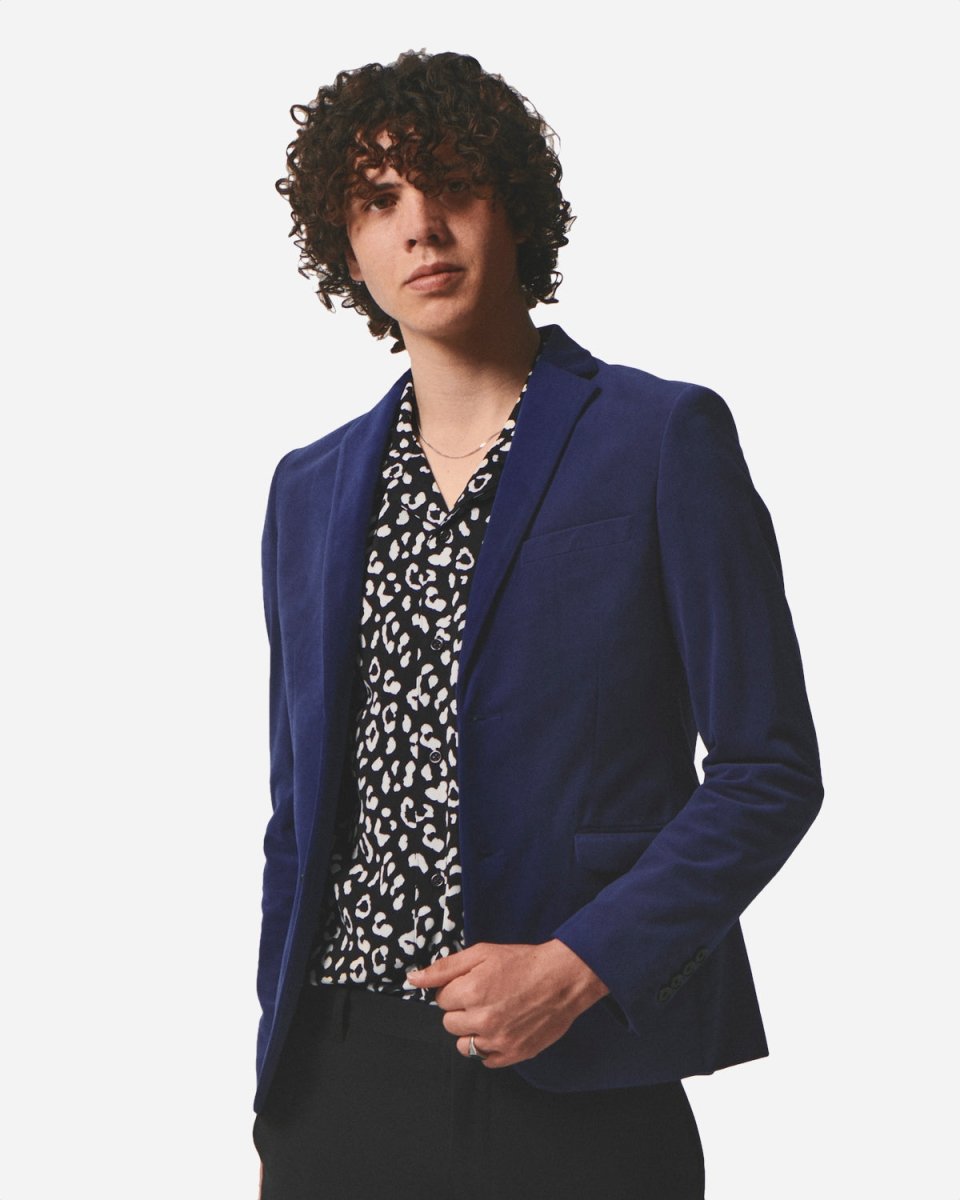 Velvet Blazer Formel - Royal Blue