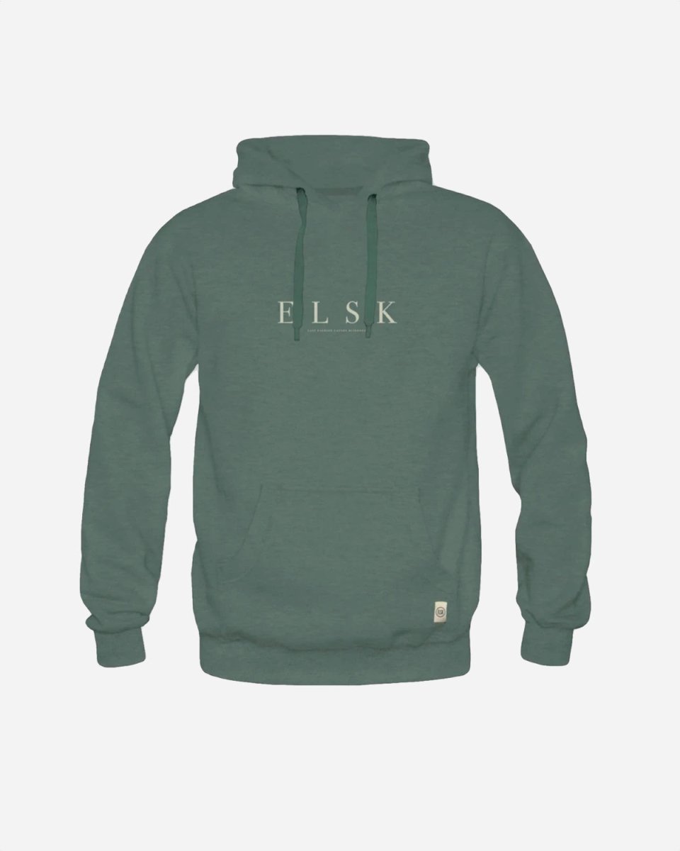 ELSK PURE TVÆRS MEN'S HOODIE - STONE GREEN
