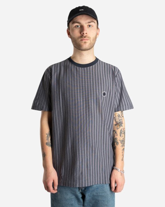 Jabi Milk Stripe Tee - Navy Mode