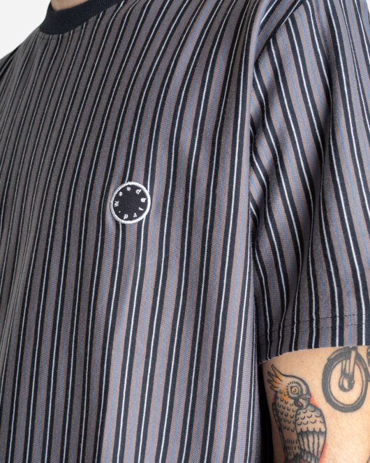 Jabi Milk Stripe Tee - Navy Mode