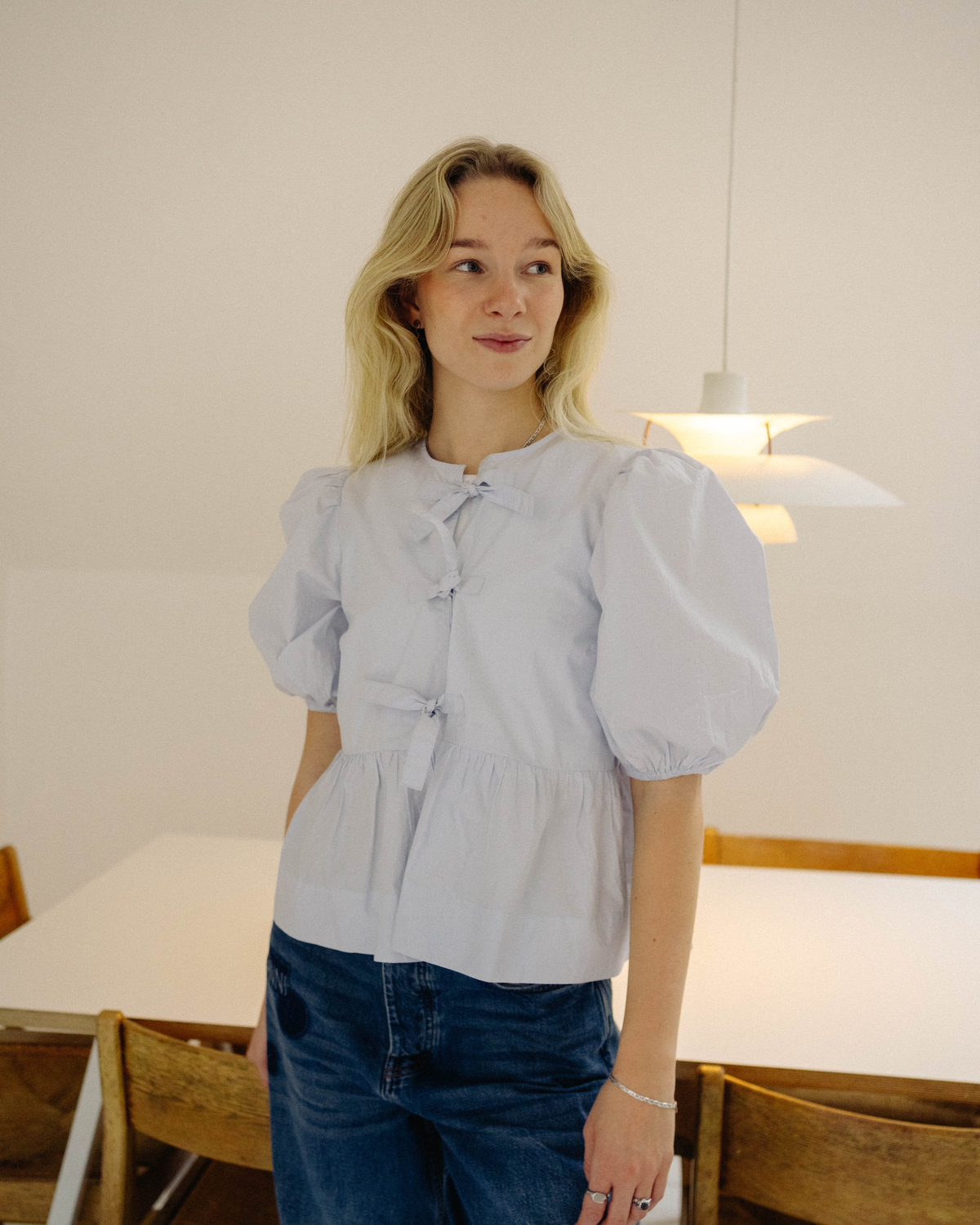 cotton-poplin-peplum-blouse-heather_1.png Cotton Poplin Peplum Blouse - Heather