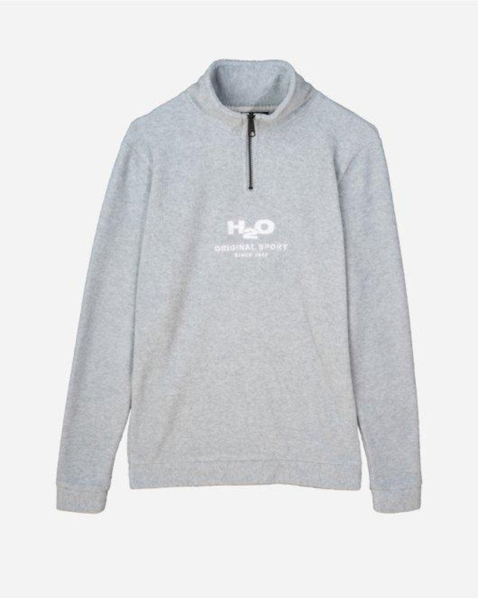 Blåvand Fleece Half Zip - Lt. Grey Mel på udsalg