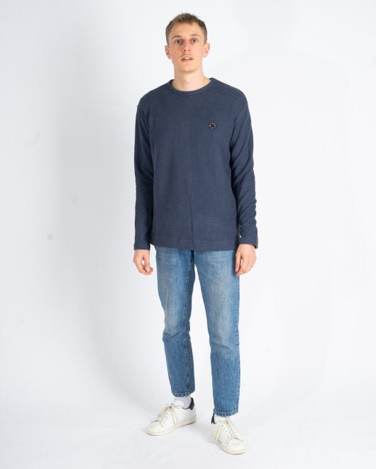Gong Vel Sweat - Navy på udsalg