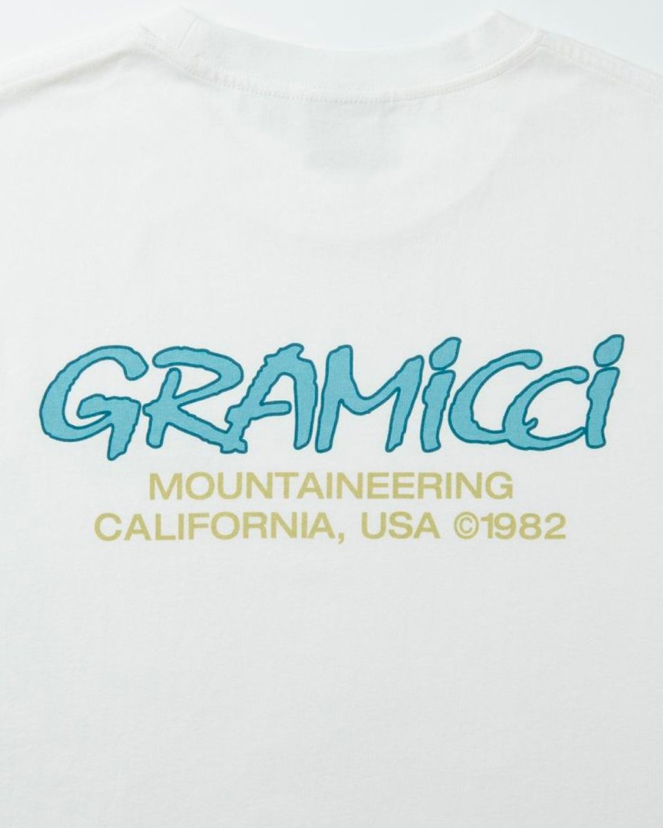 Mountaineering Tee - White/Blue