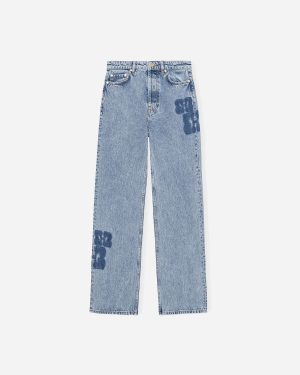 Patch Denim Izey - Mid Blue Stone Hot på udsalg