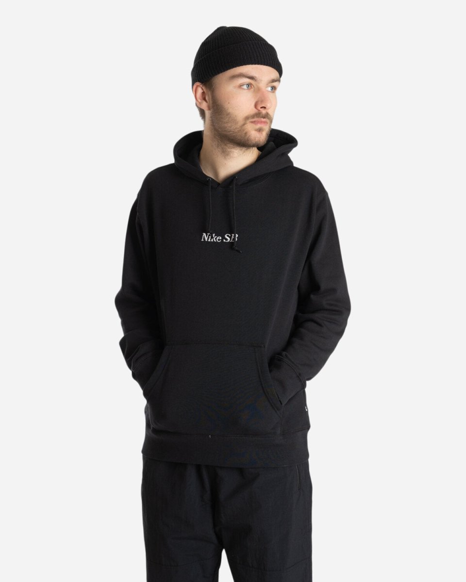 M NK SB Classic GFX Hoodie - Black/White