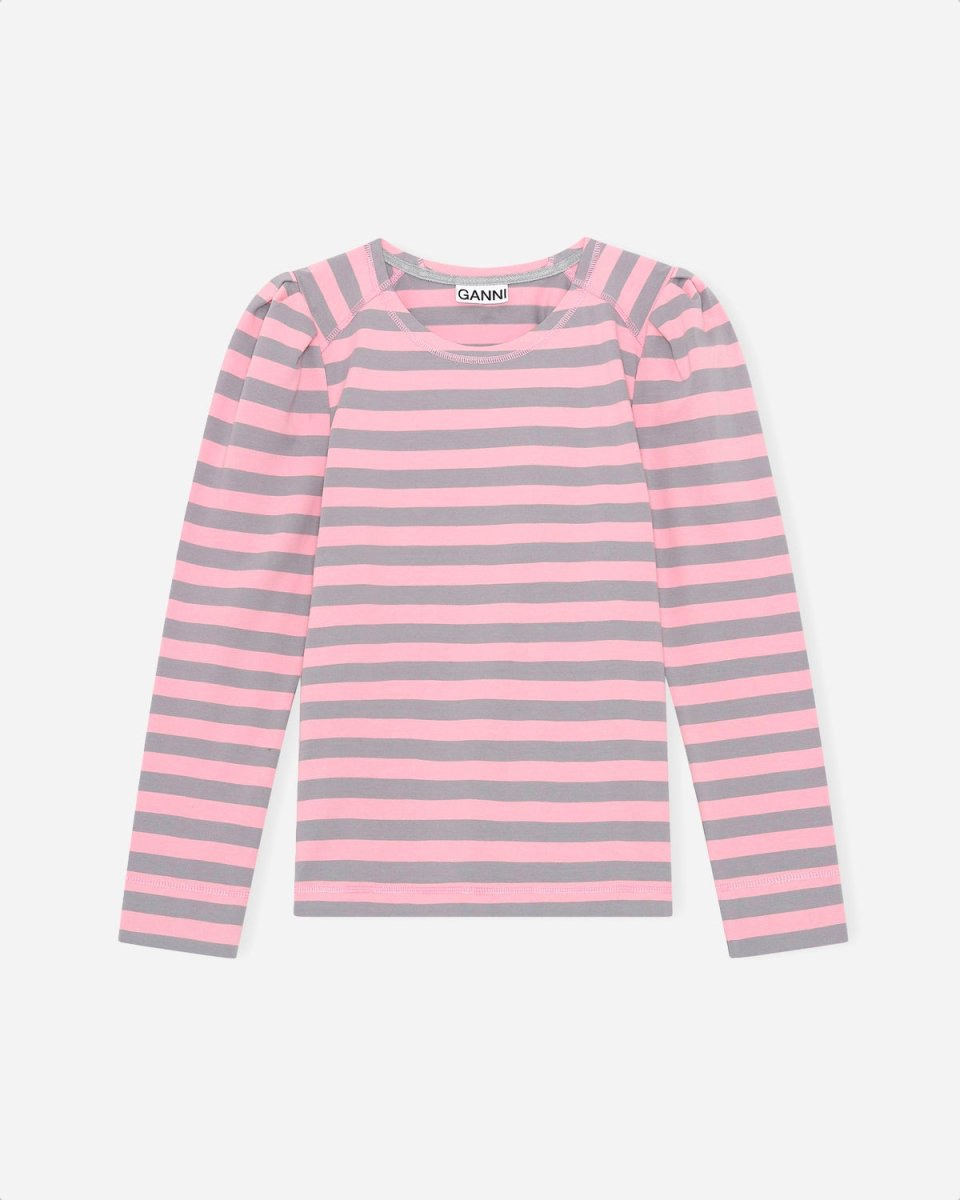 Striped Cotton Jersey - Sharkskin