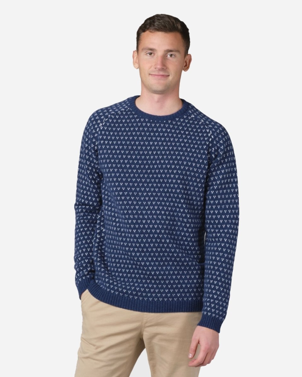 Hugo Knit - Deep Blue/Cream Mode