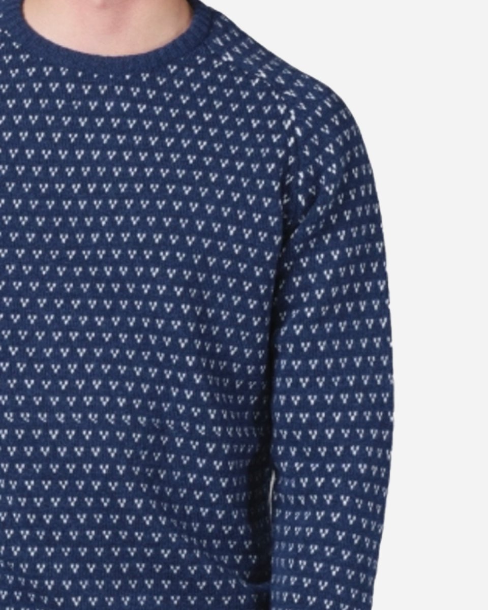 Hugo Knit - Deep Blue/Cream Mode