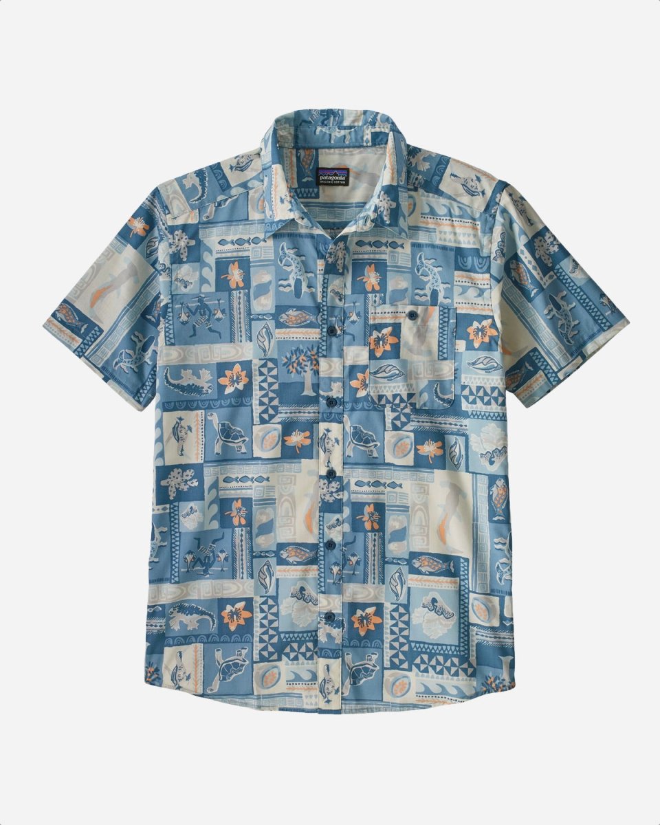 M's Go To Shirt - Galapagos/Hawthorne Blue