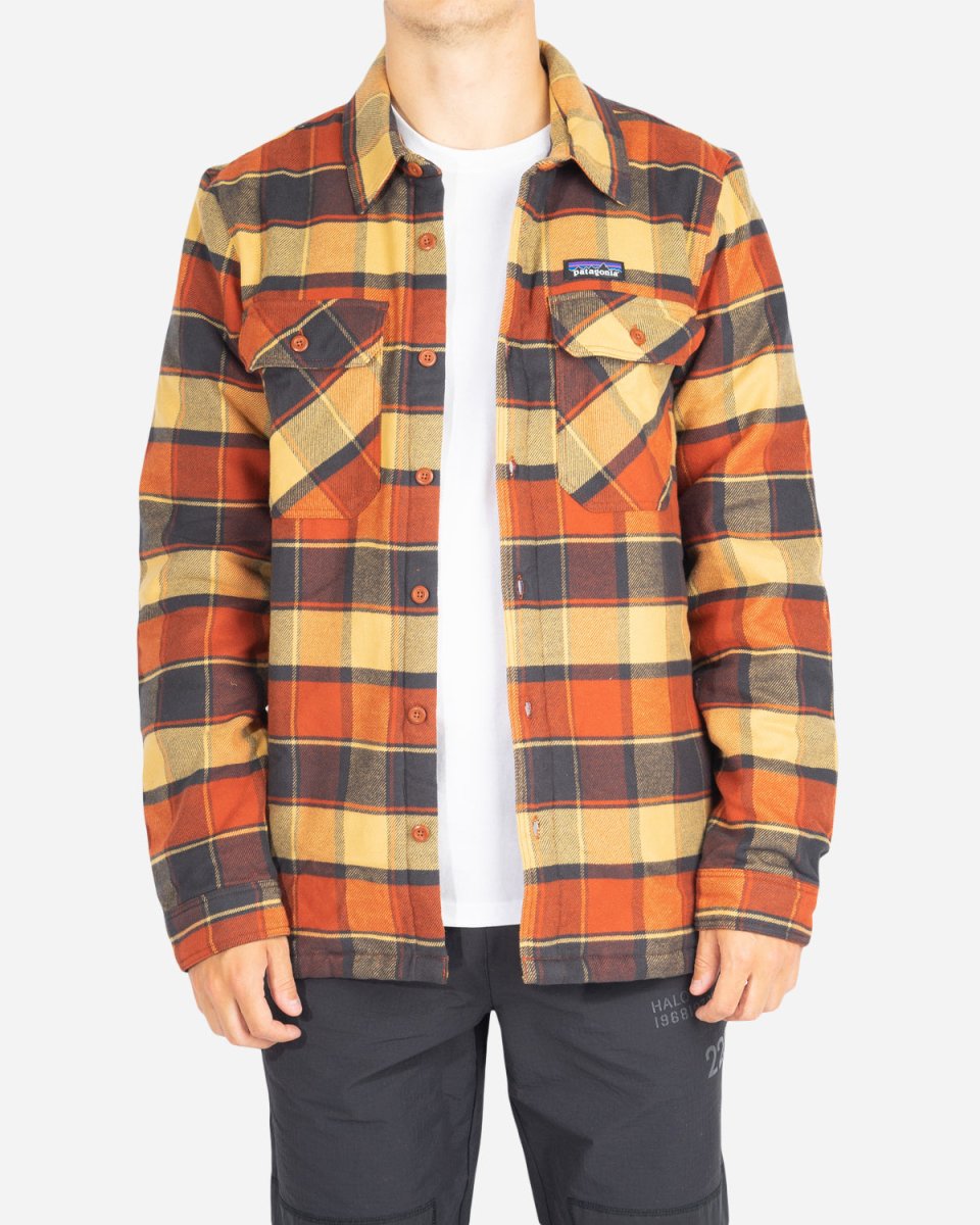 M's Insulated Fjord Flannel Jacket - Plots: Burnished Red