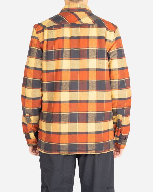 M's Insulated Fjord Flannel Jacket - Plots: Burnished Red