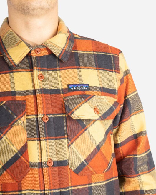 M's Insulated Fjord Flannel Jacket - Plots: Burnished Red