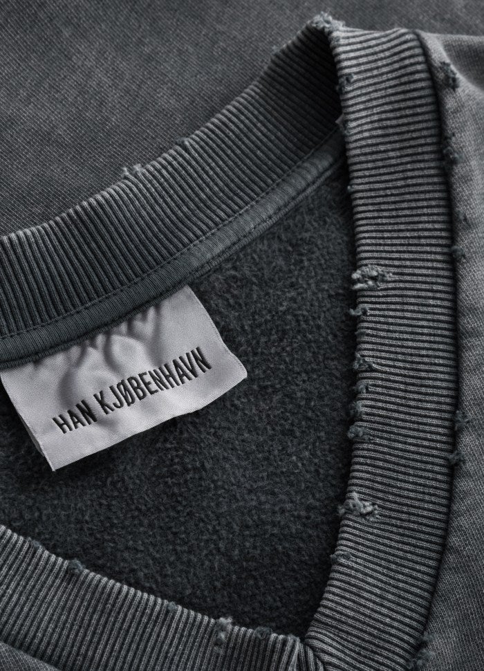 Women Distressed Vest - Dark Grey
