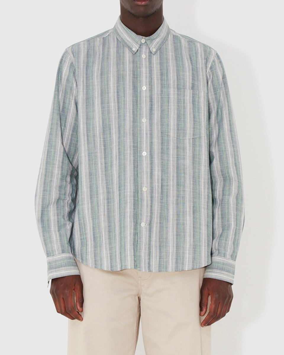Andrew Ombre Stripe Shirt - Light Green